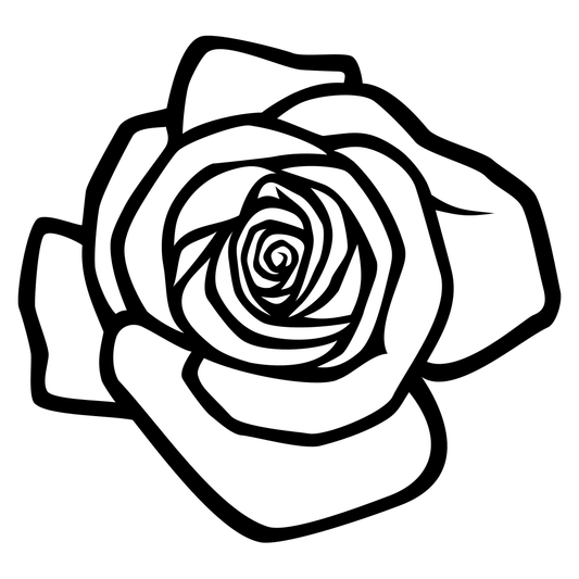Elegant rose design for crafting and cutting projects