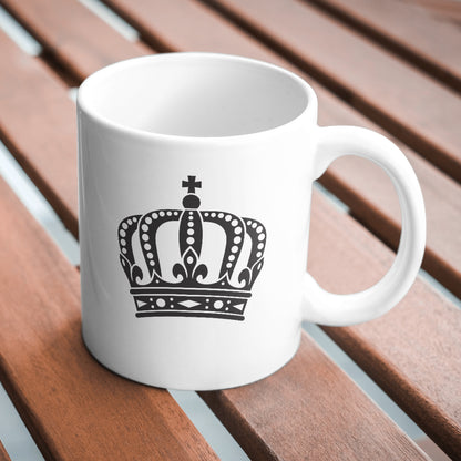 Elegant royal crown design for cutting machines and crafts