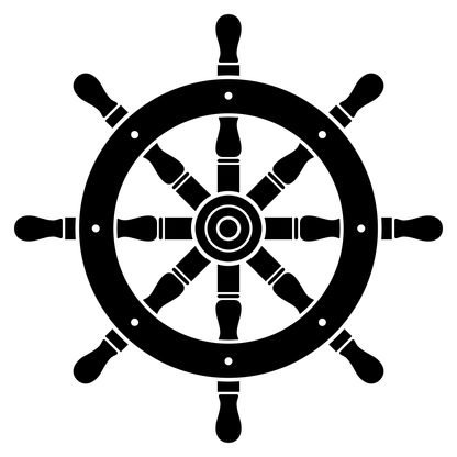 Creative nautical wheel design for cutting machine projects