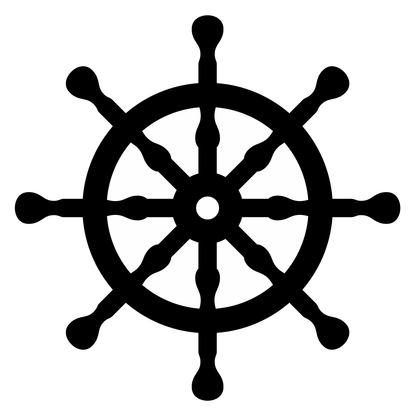 Stylish nautical steering wheel design for crafting