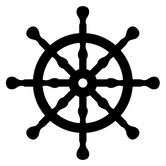 Stylish nautical steering wheel design for crafting