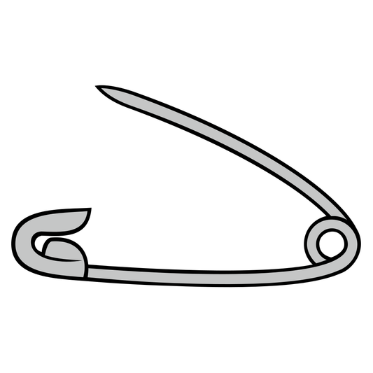 Creative safety pin design for versatile crafting projects