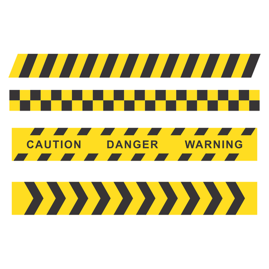 Creative safety warning designs for cutting machines