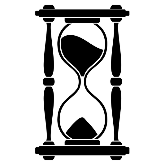 Creative sand hourglass vector for cutting machine design