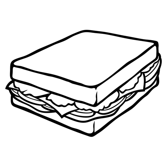 Creative sandwich vector design for crafting enthusiasts