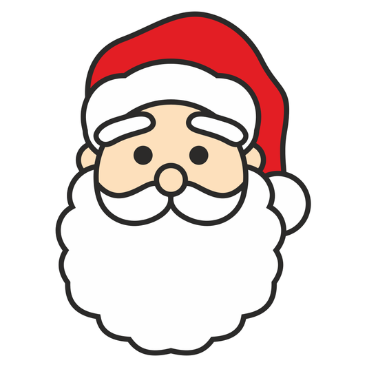 Festive Santa line art for cutting machines and creative crafts