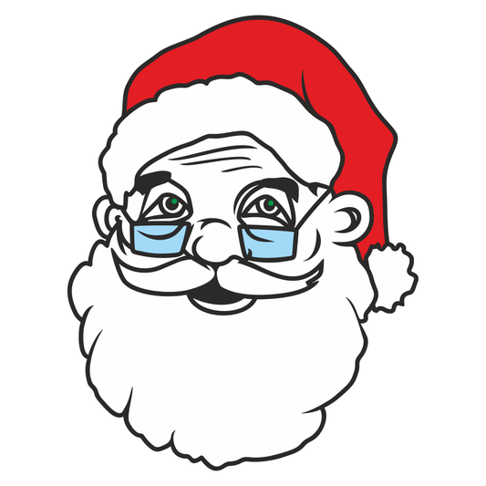 Classic Santa Claus illustration perfect for festive crafts