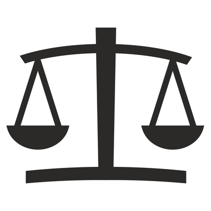 Crafting balance with a scale icon for creative projects