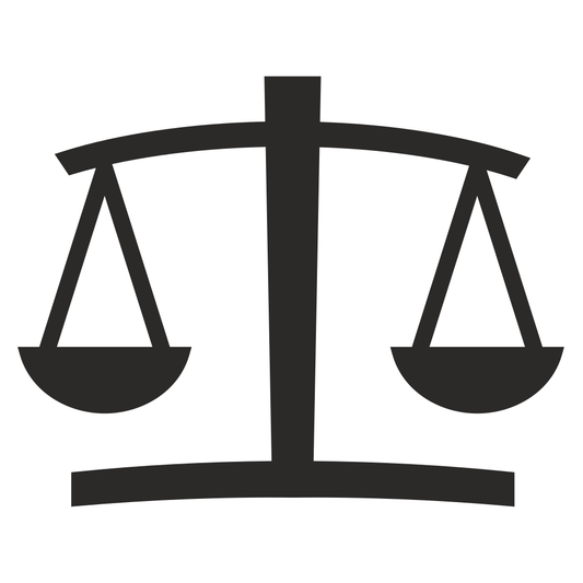 Crafting balance with a scale icon for creative projects