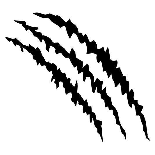 Claw marks design for creative cutting projects