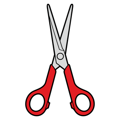 Scissors design for crafting and cutting machine use