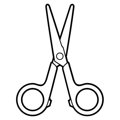 Creative vector scissors design perfect for cutting projects