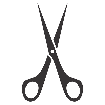 Creative cutting with elegant vector scissors for crafting