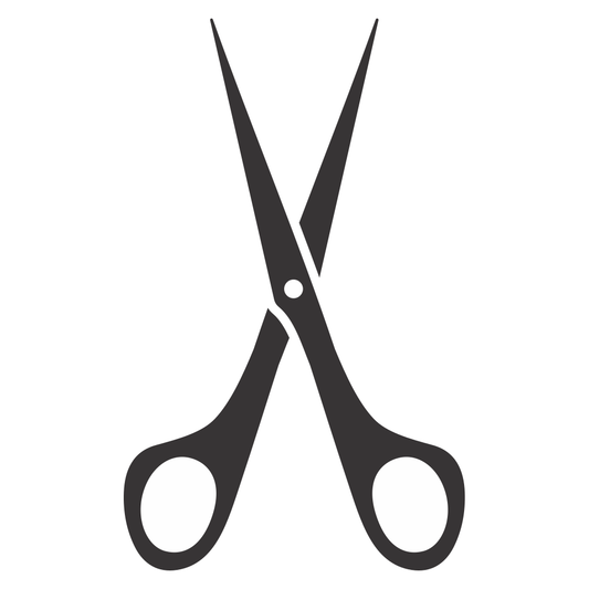 Creative cutting with elegant vector scissors for crafting
