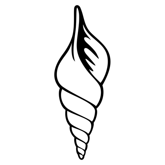 Intricate spiral shell design for crafting enthusiasts