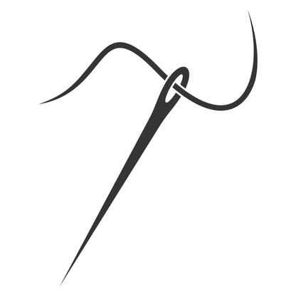 Creative vector design of a sewing needle for cutting machines