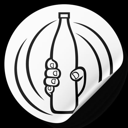 Shake it with style in black and white vector design