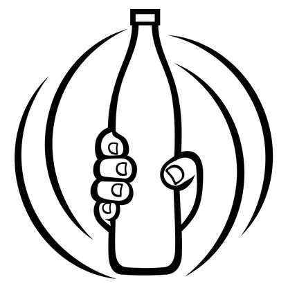 Shake it with style in black and white vector design