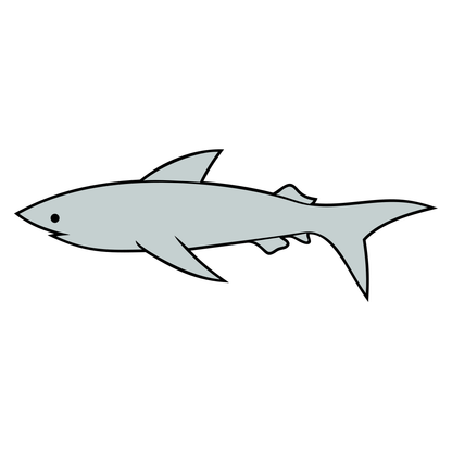 Creative vector shark design for cutting machines