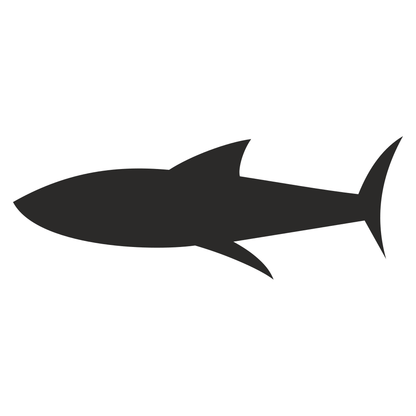 Creative shark silhouette design for cutting machines