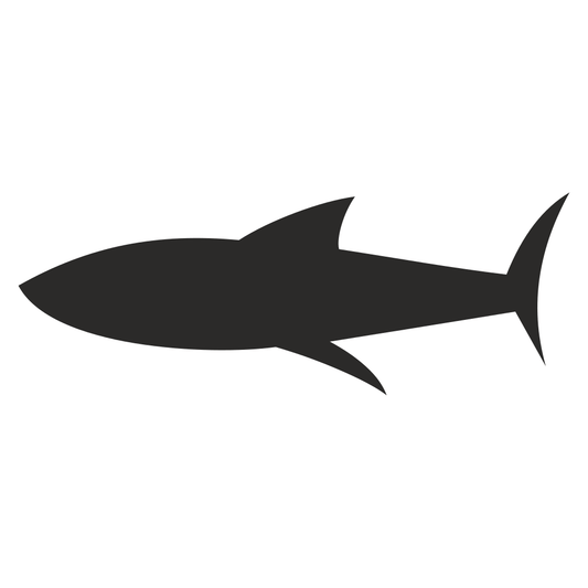 Creative shark silhouette design for cutting machines