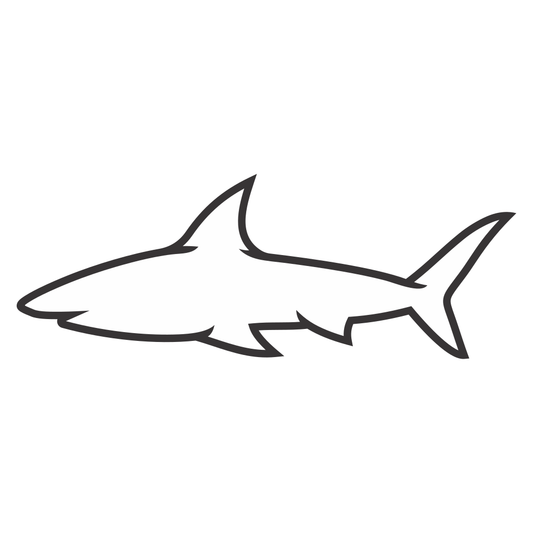 Stylish shark silhouette design for creative projects