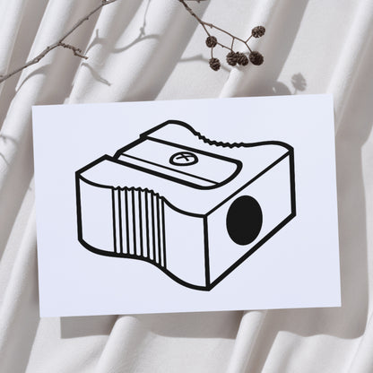 Gray sharpener vector design for cutting machines