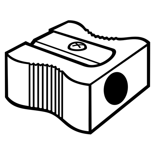 Gray sharpener vector design for cutting machines