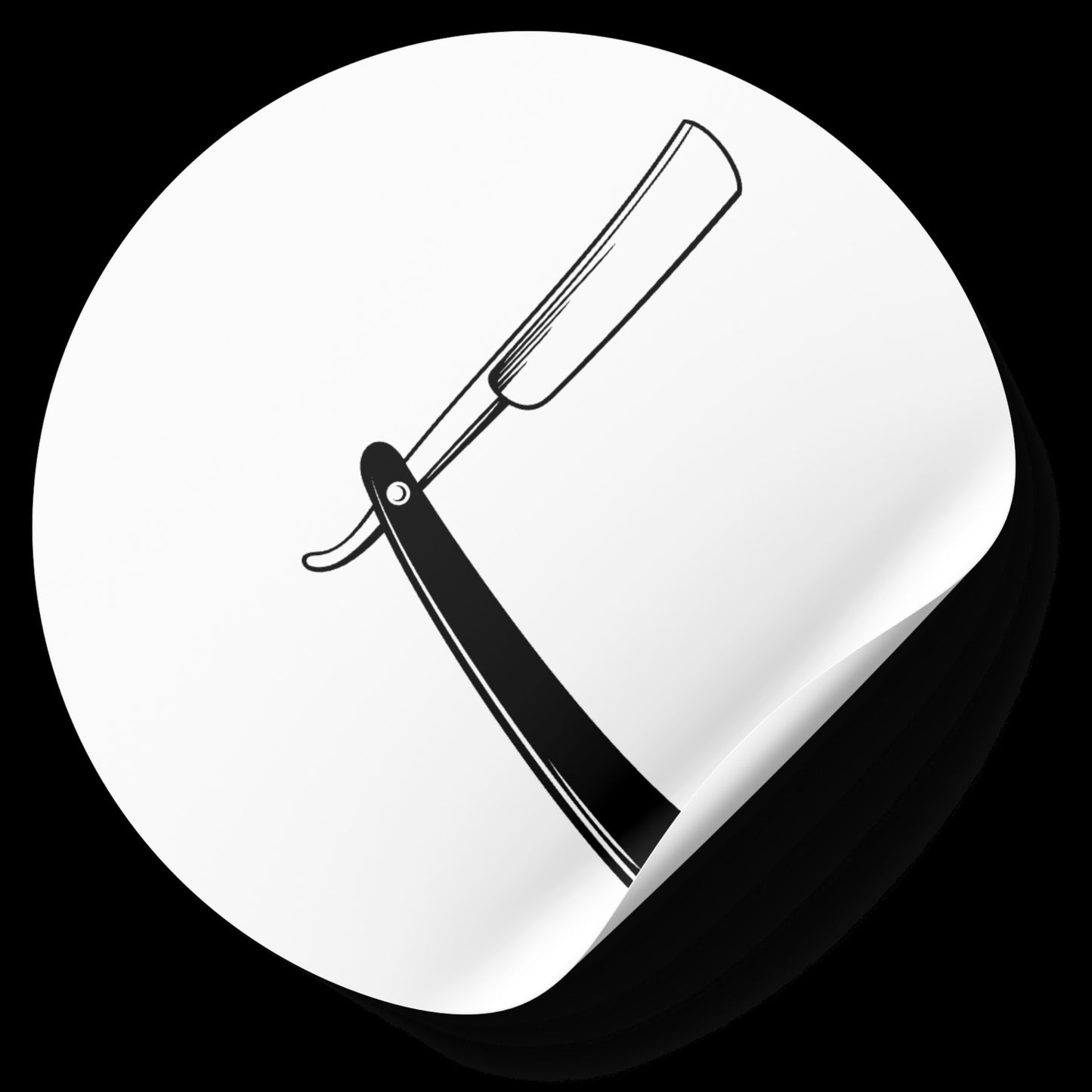 Elegant layered design of a classic shaving knife for crafting