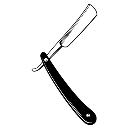 Elegant layered design of a classic shaving knife for crafting