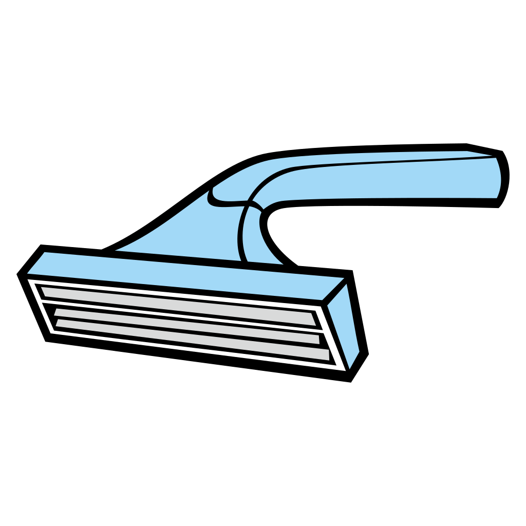 Creative vector design of a shaving razor for crafting