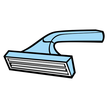 Creative vector design of a shaving razor for crafting