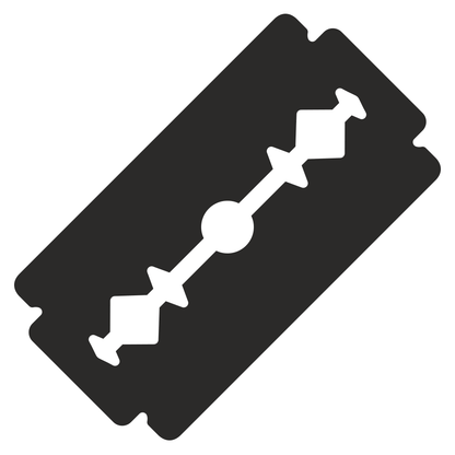 Stylish shaving razor design for cutting machine projects