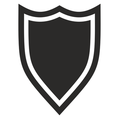 Elegant shield vector icon for versatile crafting projects