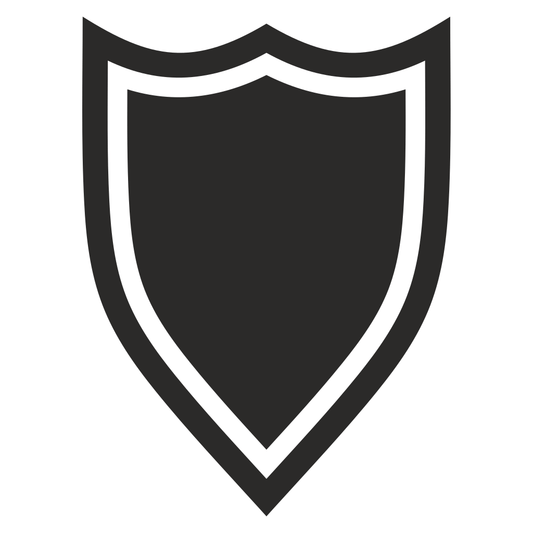 Elegant shield vector icon for versatile crafting projects