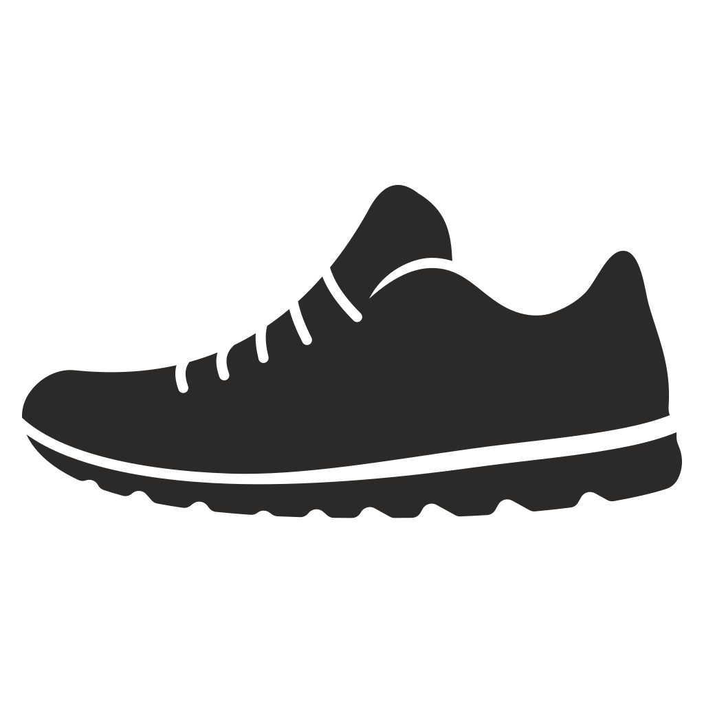 Creative shoe vector icon design for cutting machines