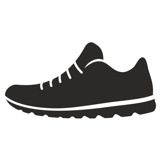 Creative shoe vector icon design for cutting machines