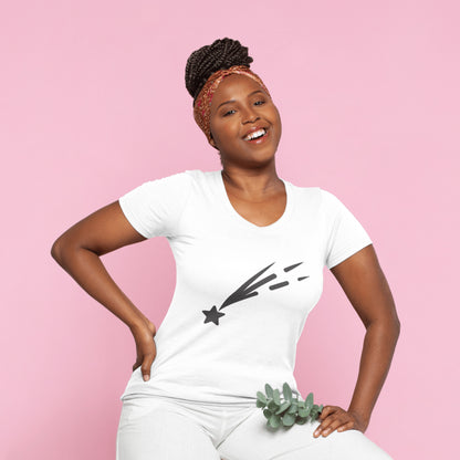 Stylish shooting star design for crafting projects and cutouts