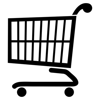 Stylish vector silhouette of a shopping cart for crafting
