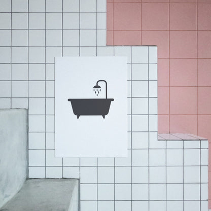 Stylish bathtub with shower design for cutting machine