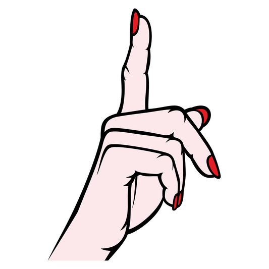 Creative vector design of a hand gesture for cutting machines