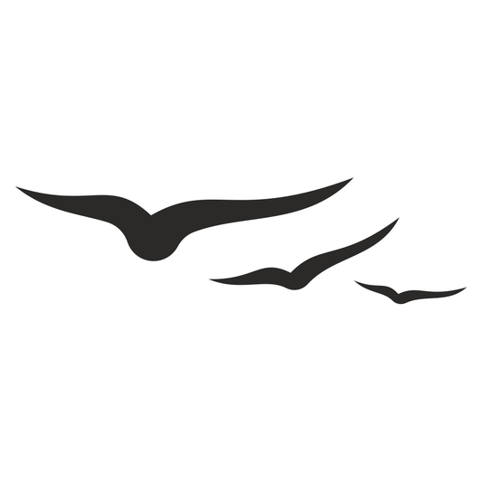 Simple vector birds for cutting machines and creative crafts