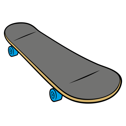 Creative vector design of a skateboard for cutting machines
