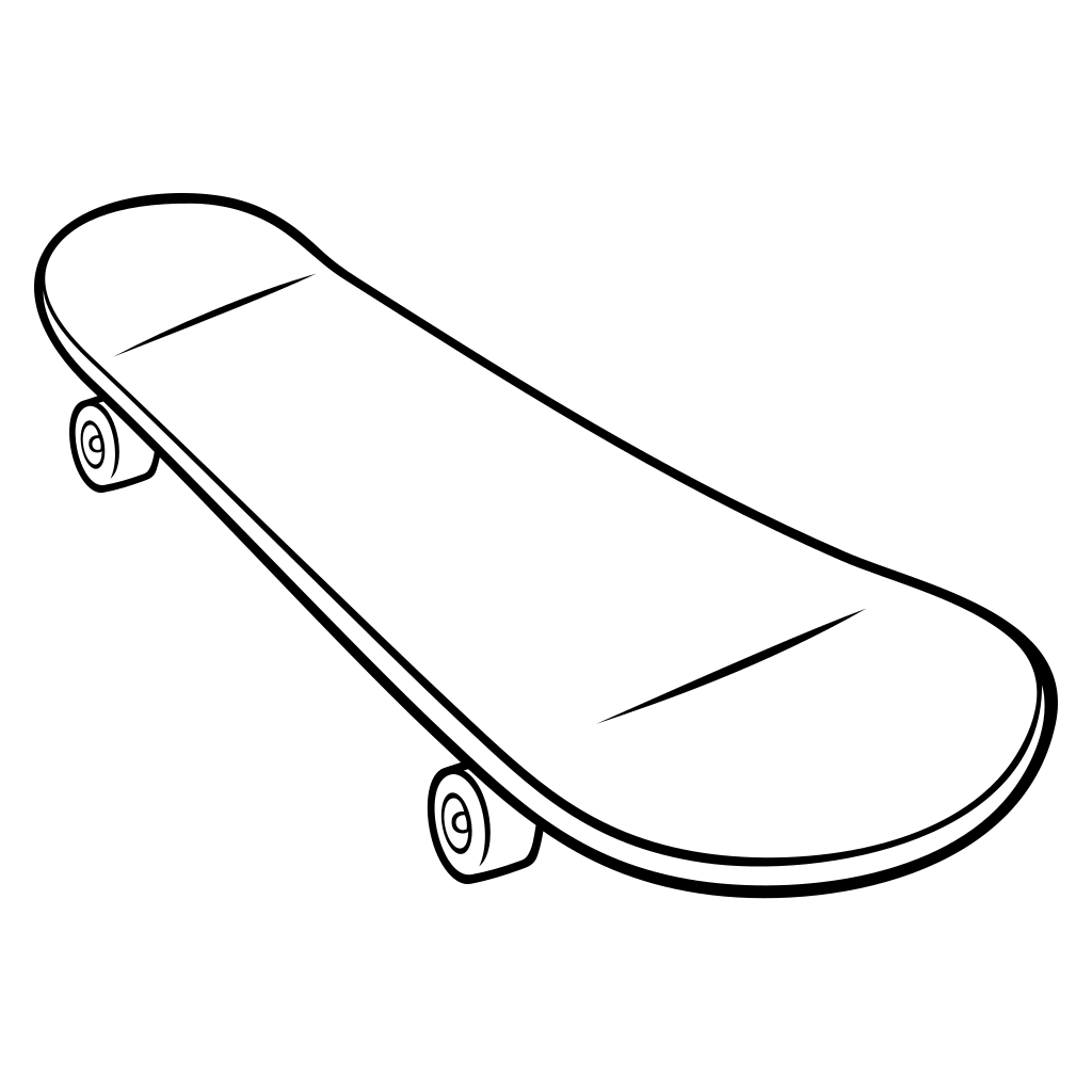 Creative skateboard vector design for cutting machines