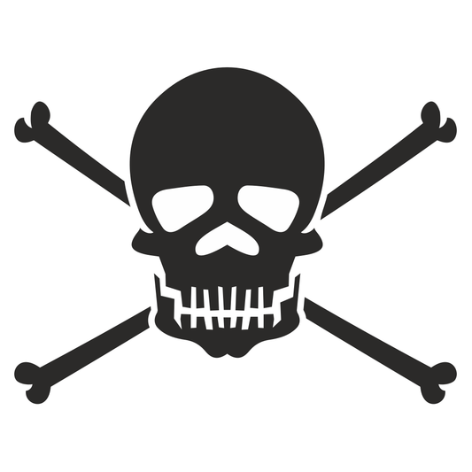 Creative skull and crossbones vector design for various crafts