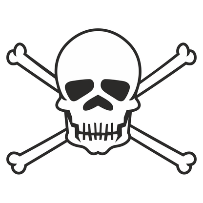 Unique skull and crossbones design for creative projects
