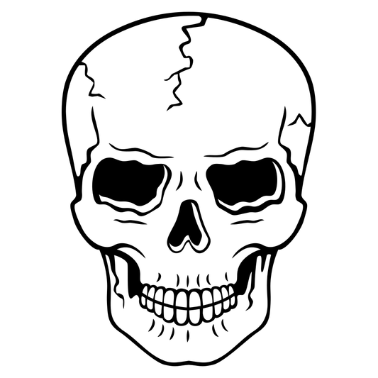Creative skull vector design for cutting machines