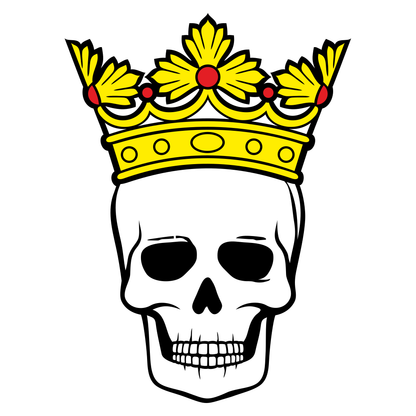 Creative skull design with floral crown for cutting projects