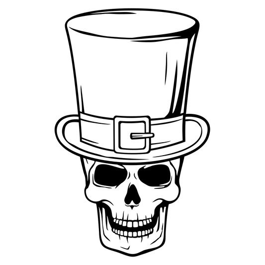 Skull leprechaun design perfect for cutting machines