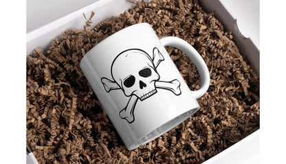 Creative skull and crossbones vector design for crafts